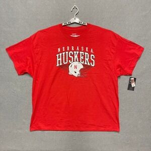 Nebraska Huskers Shirt Mens 3XL Red NCAA College Football Apparel Game Fan Gear